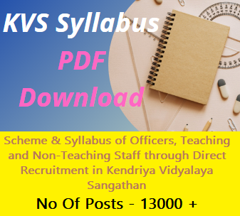 KVS Bharti Exam Pattern And Syllabus PDF 2023