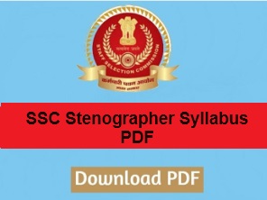 SSC Stenographer Bharti Exam Syllabus 2024
