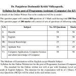 PDKV KVK Exam Pattern 2024