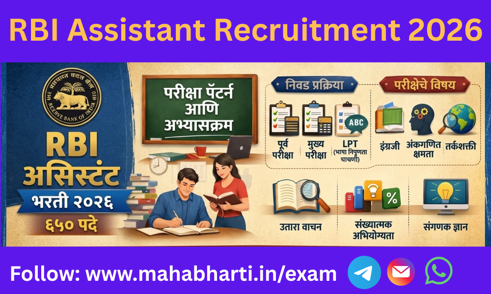RBI Office Assistant Syllabus And Exam Pattern in Marathi
