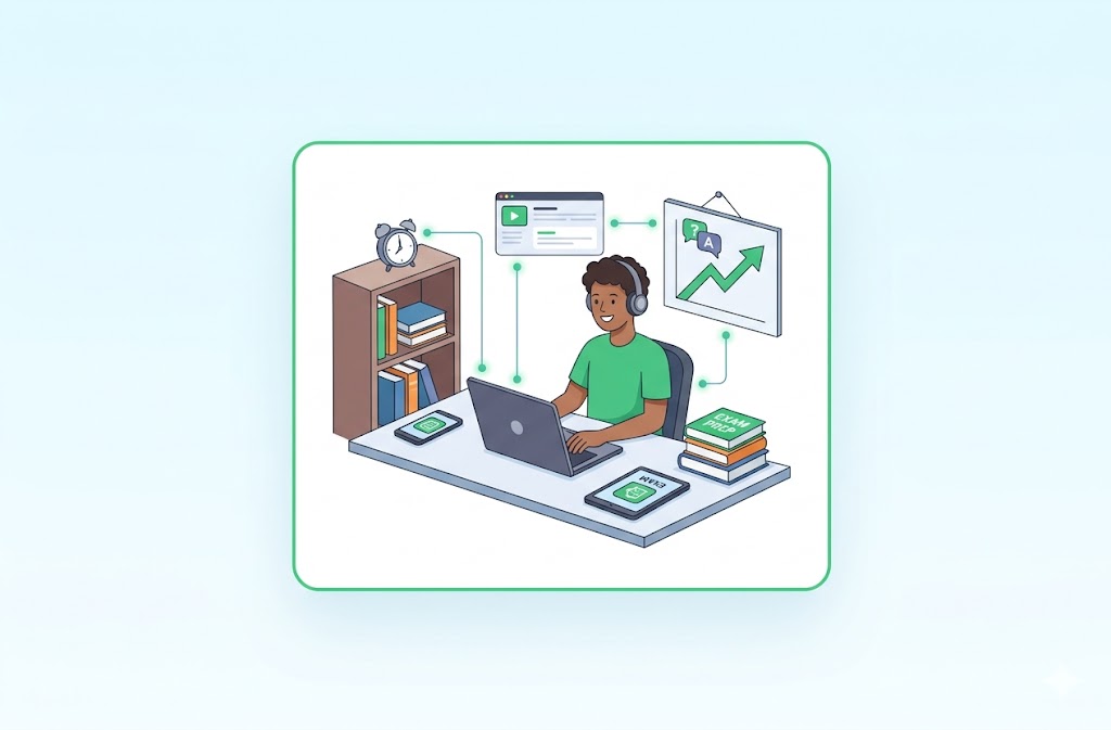 Exam Preparation Illustration