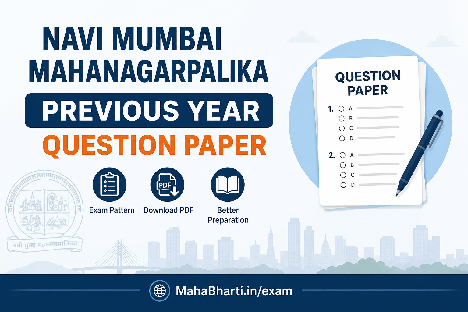 Download Navi Mumbai Mahanagarpalika Old Question Paper