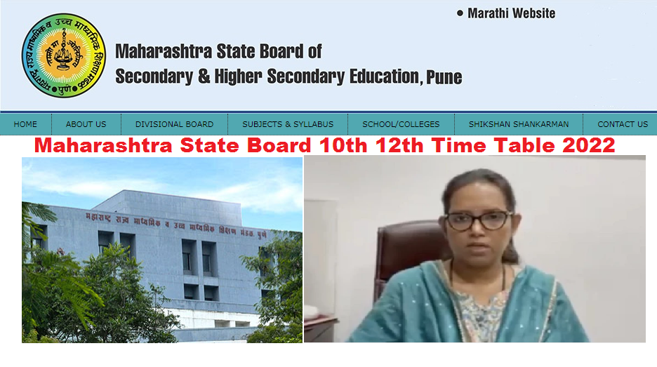 Maharashtra Board Class 10 12 Data Sheet 2022