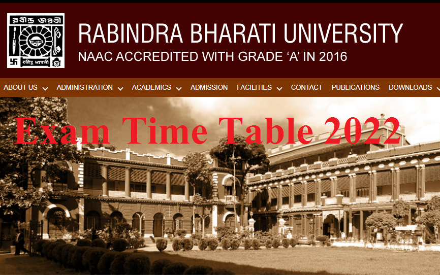 Rabindra Bharati University Exam Time Table 2022