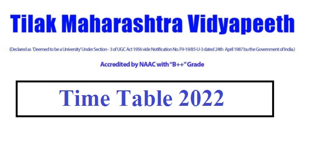 TMV Time Table 2022