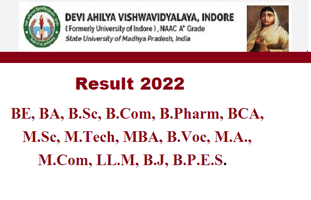 Devi Ahilya Vishwavidyalayat Result 2022