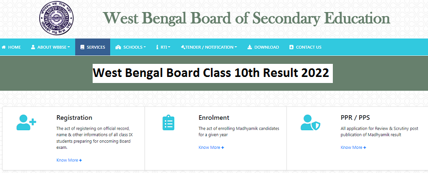 West Bengal Board Class 10th Result 2022