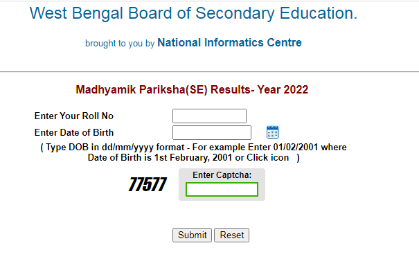 West Bengal Board Class 10th Result 2022