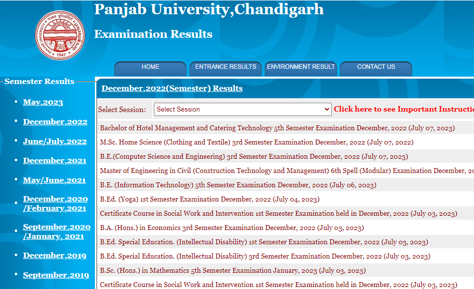 Punjab University Result- 202