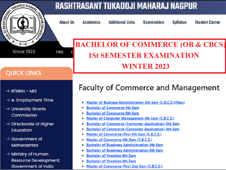 RTMNU Syllabus Archives - MahaBharti.in/University