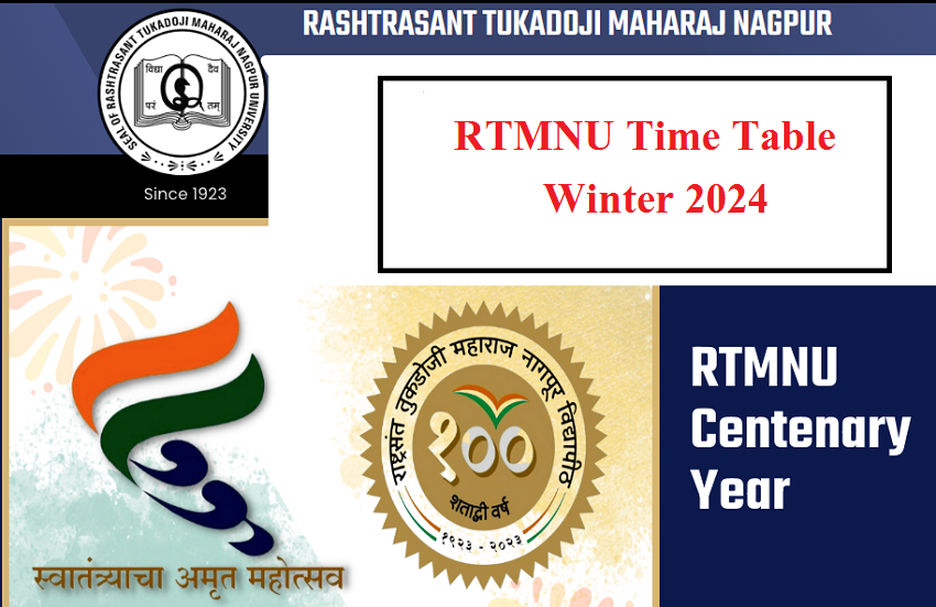 RTMNU Time Table Winter 202