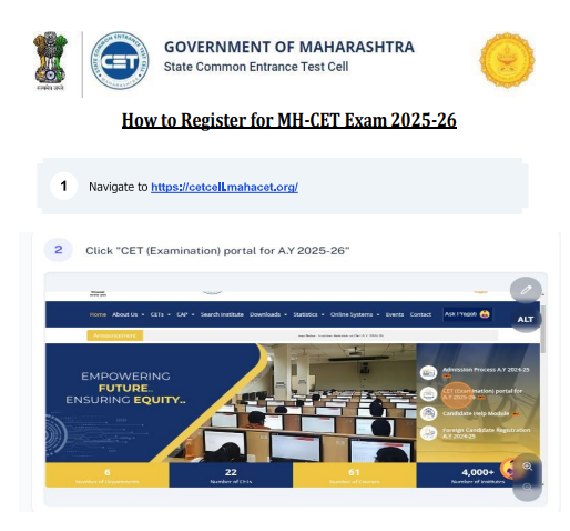 MH CET 2025 Online Registration