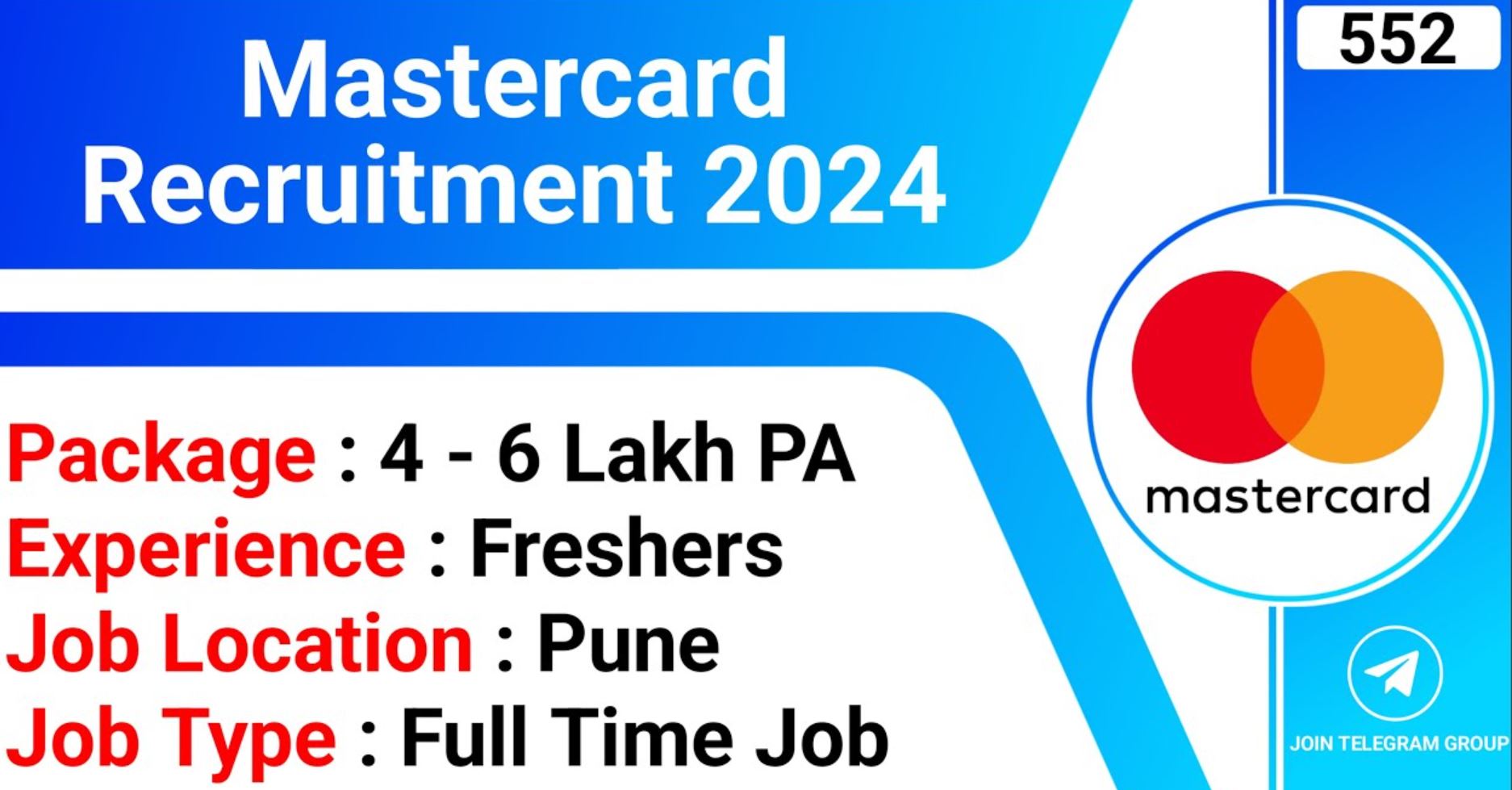 Mastercard Pune Bharti 2024