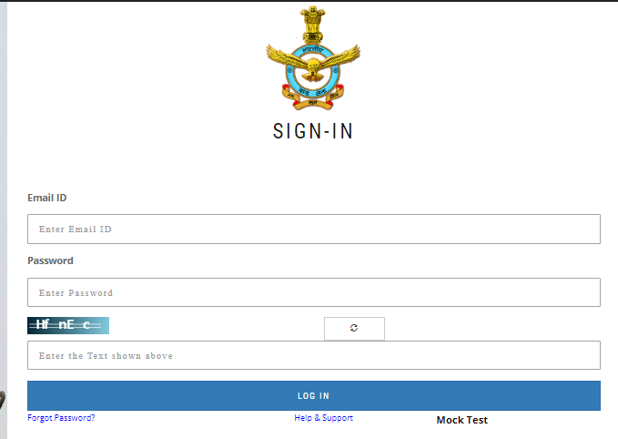 Indian Air Force Admit Card