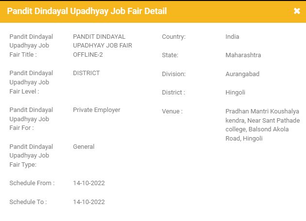 Pandit Deendayal Upadhyay Job Fair 4