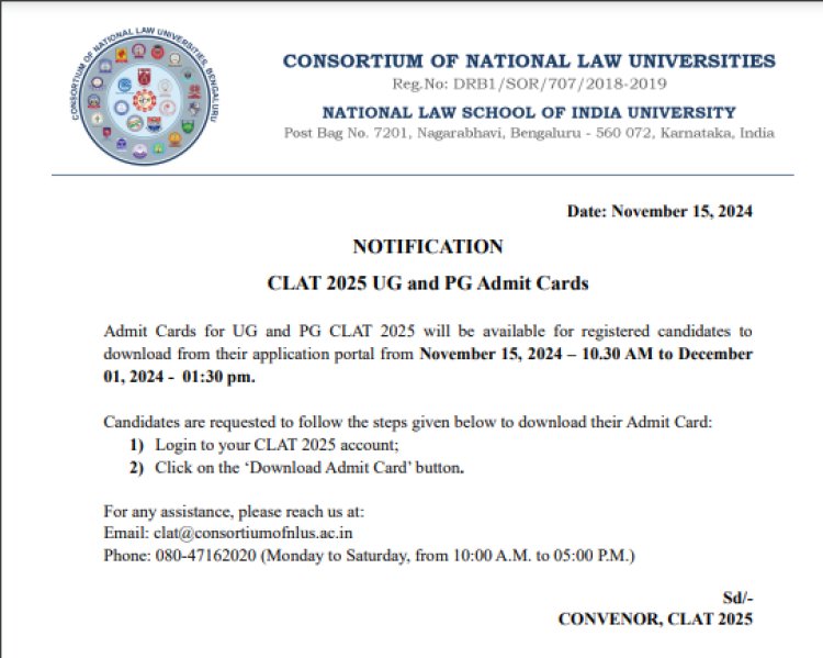 CLAT Admit Card