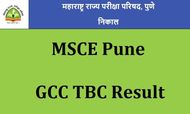 MSCE-Pune-GCC-TBC-Result 2024