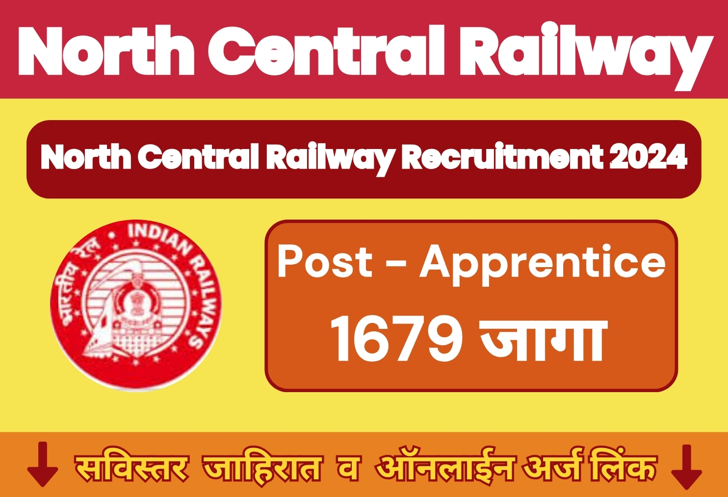 North Central Railway Bharti 2024