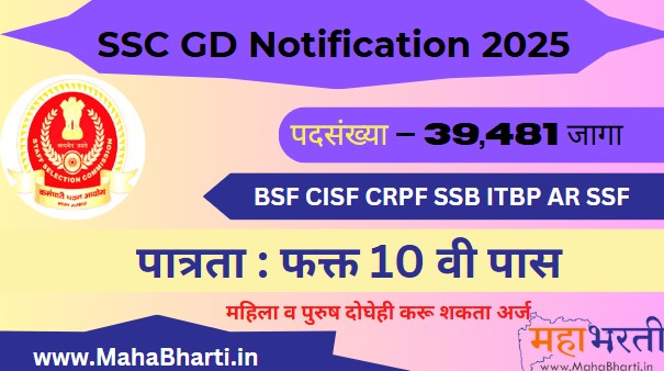 SSC GD Constable Vacancy 2025