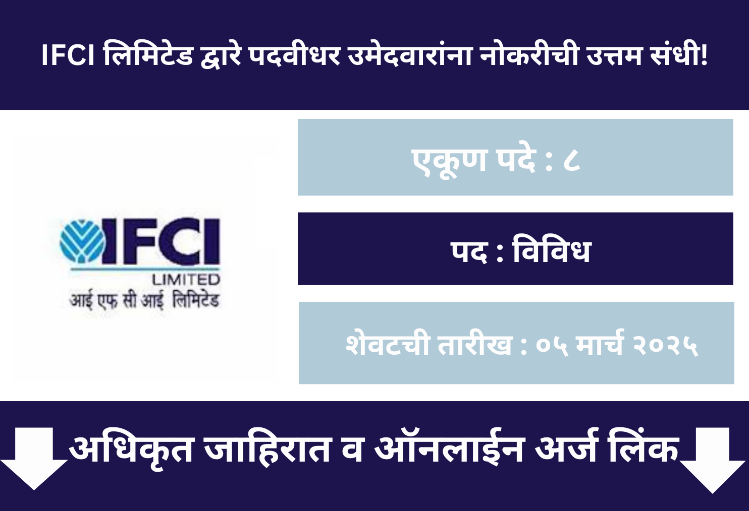 IFCI Limited Online (e-mail) Application 2025