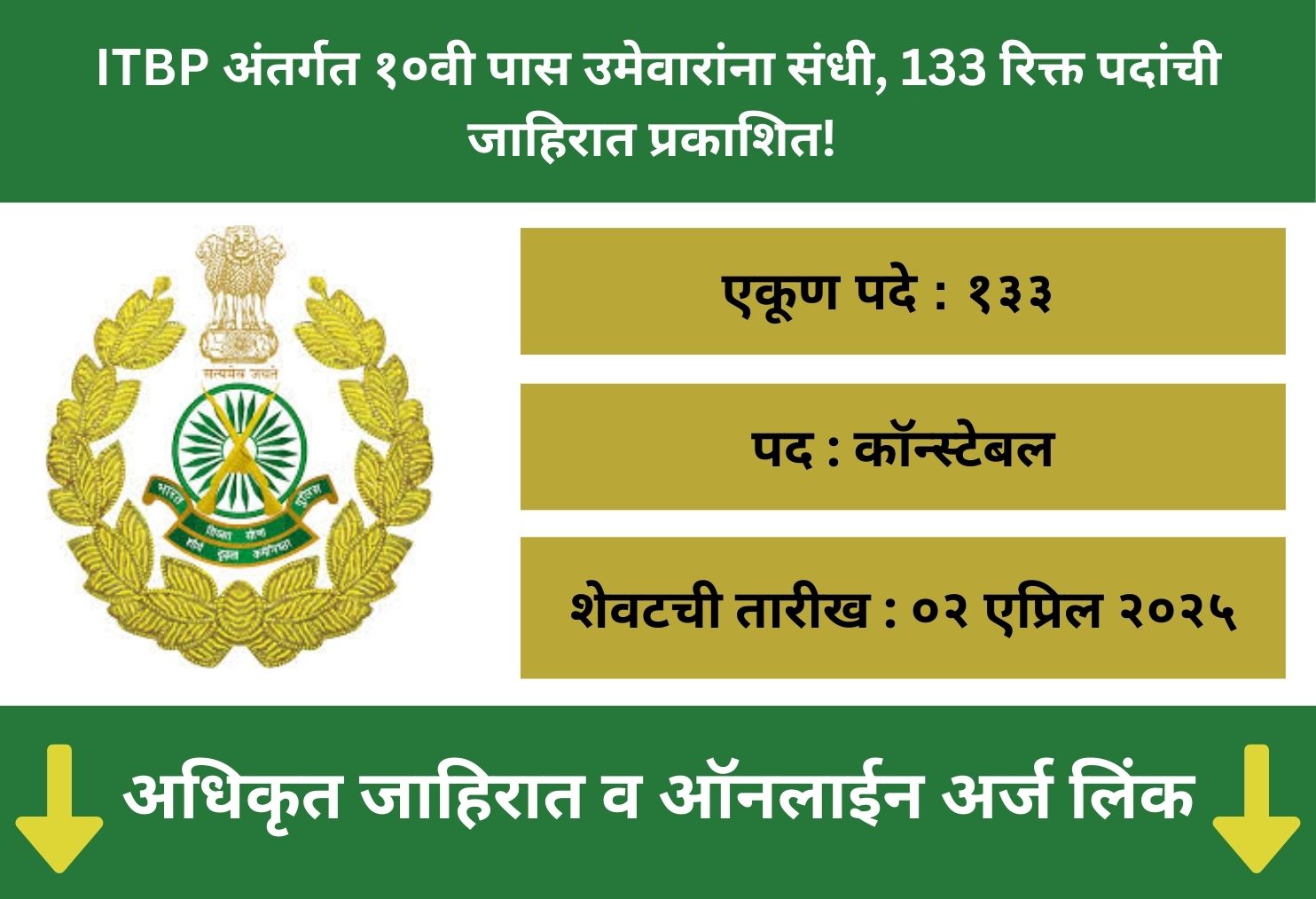  ITBP Online Application 2025