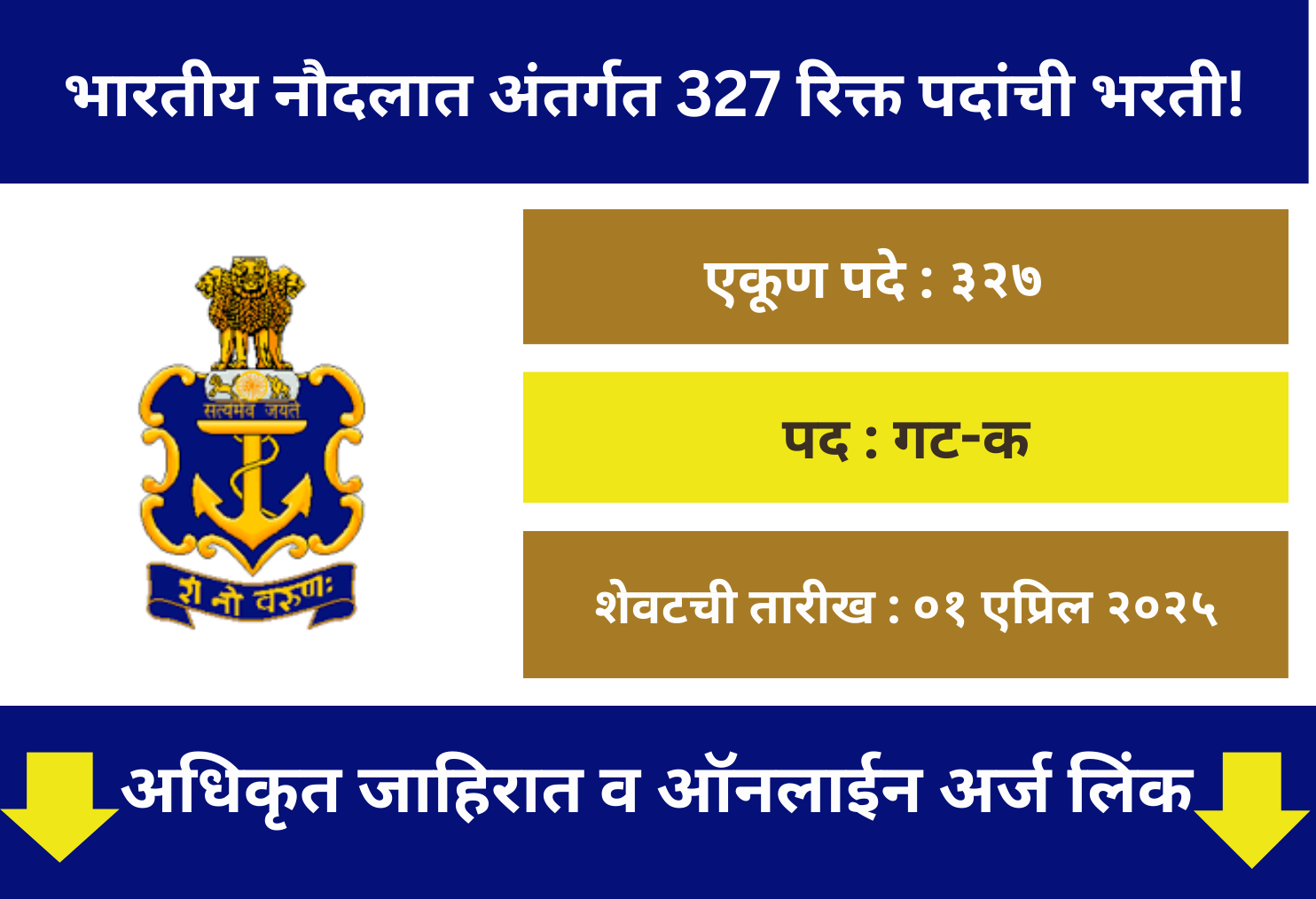 Indian Navy Online Application 2025