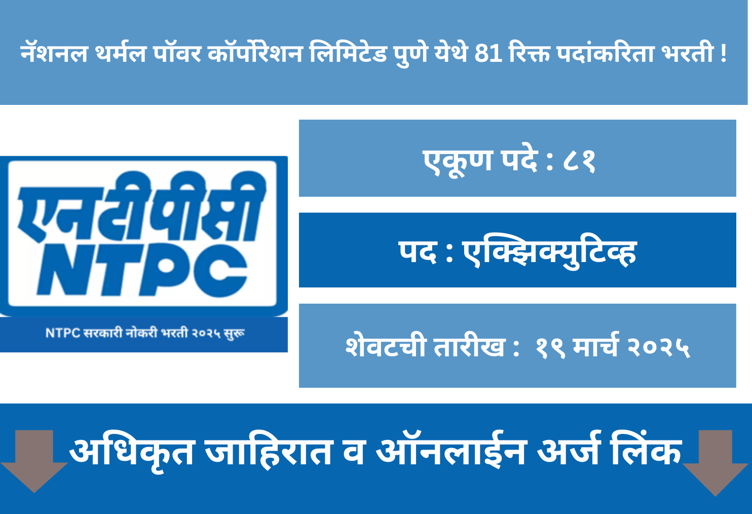 NTPC Application 2025