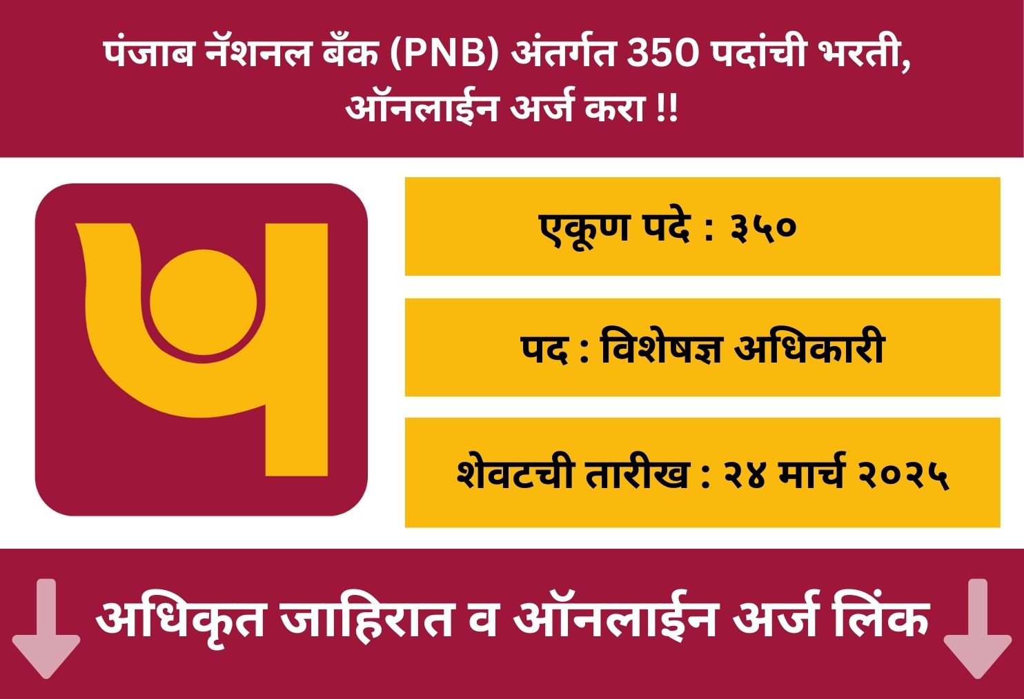 PNB SO Online Bharti 2025