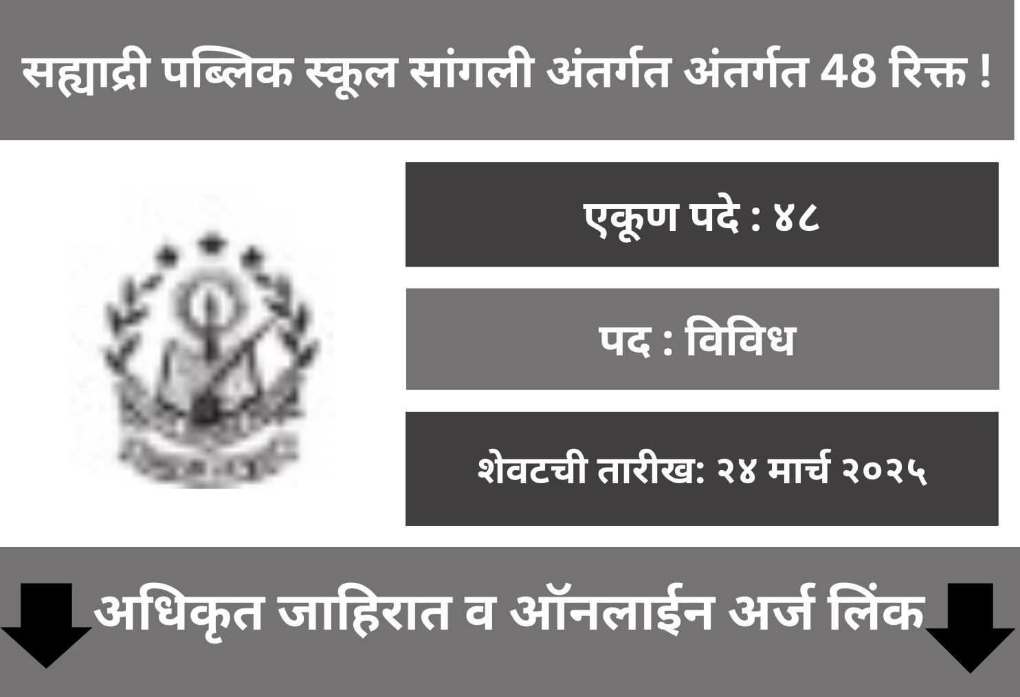 Sahyadri Public School Sangli walk-in interview 2025