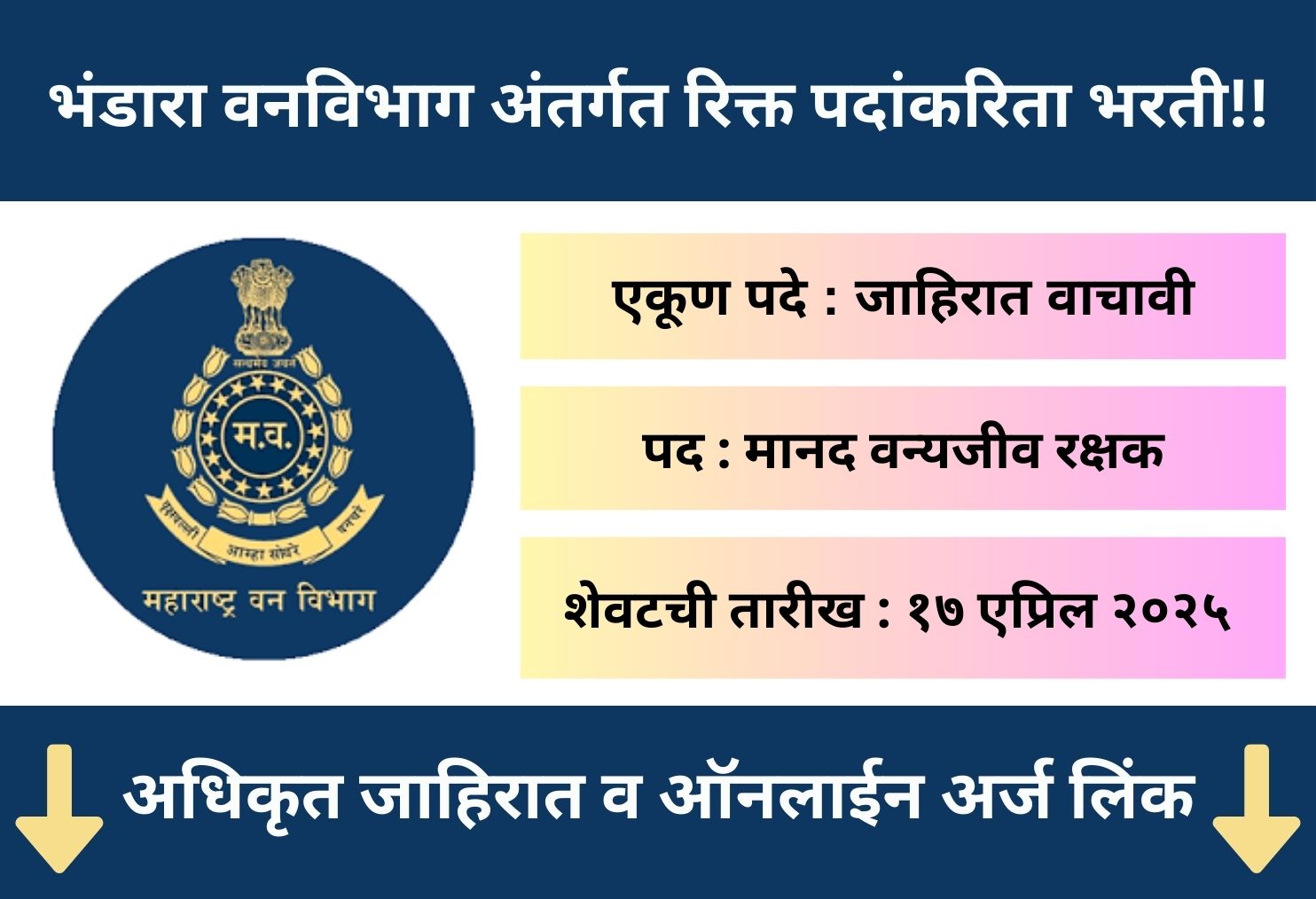 Van Vibhag Bhandara Online (e-mail) Application 2025