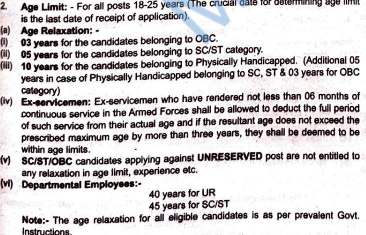 Age Limit Details of IAF
