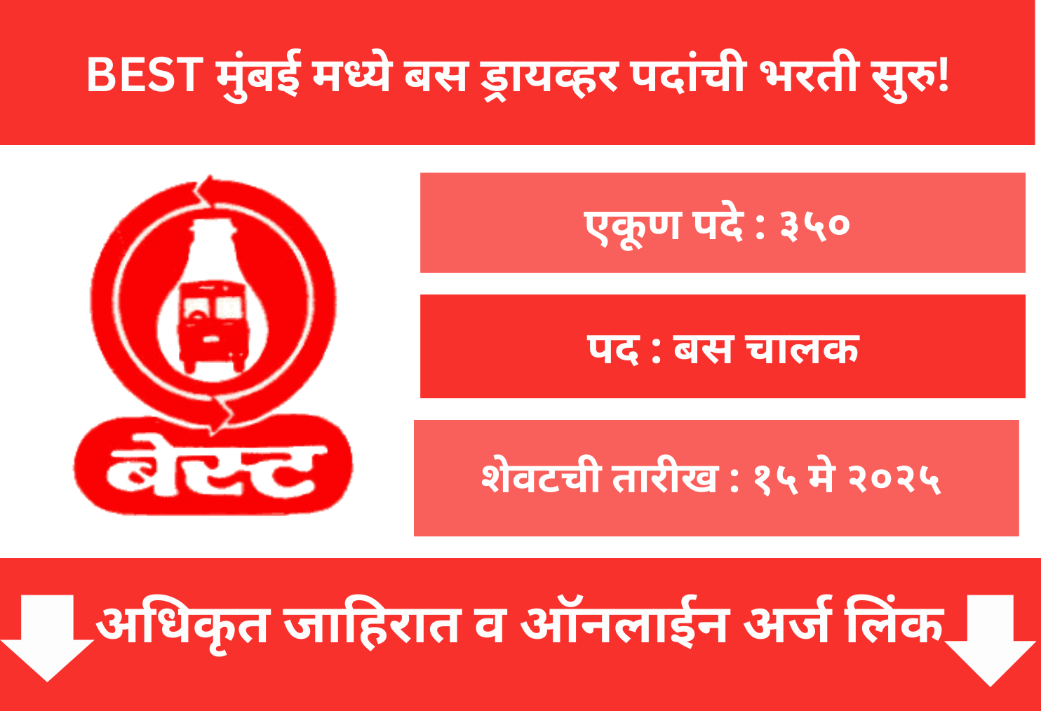  BEST Mumbai Recruitment 2025
