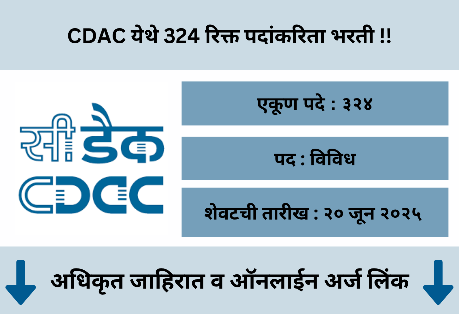 CDAC Online Application 2025