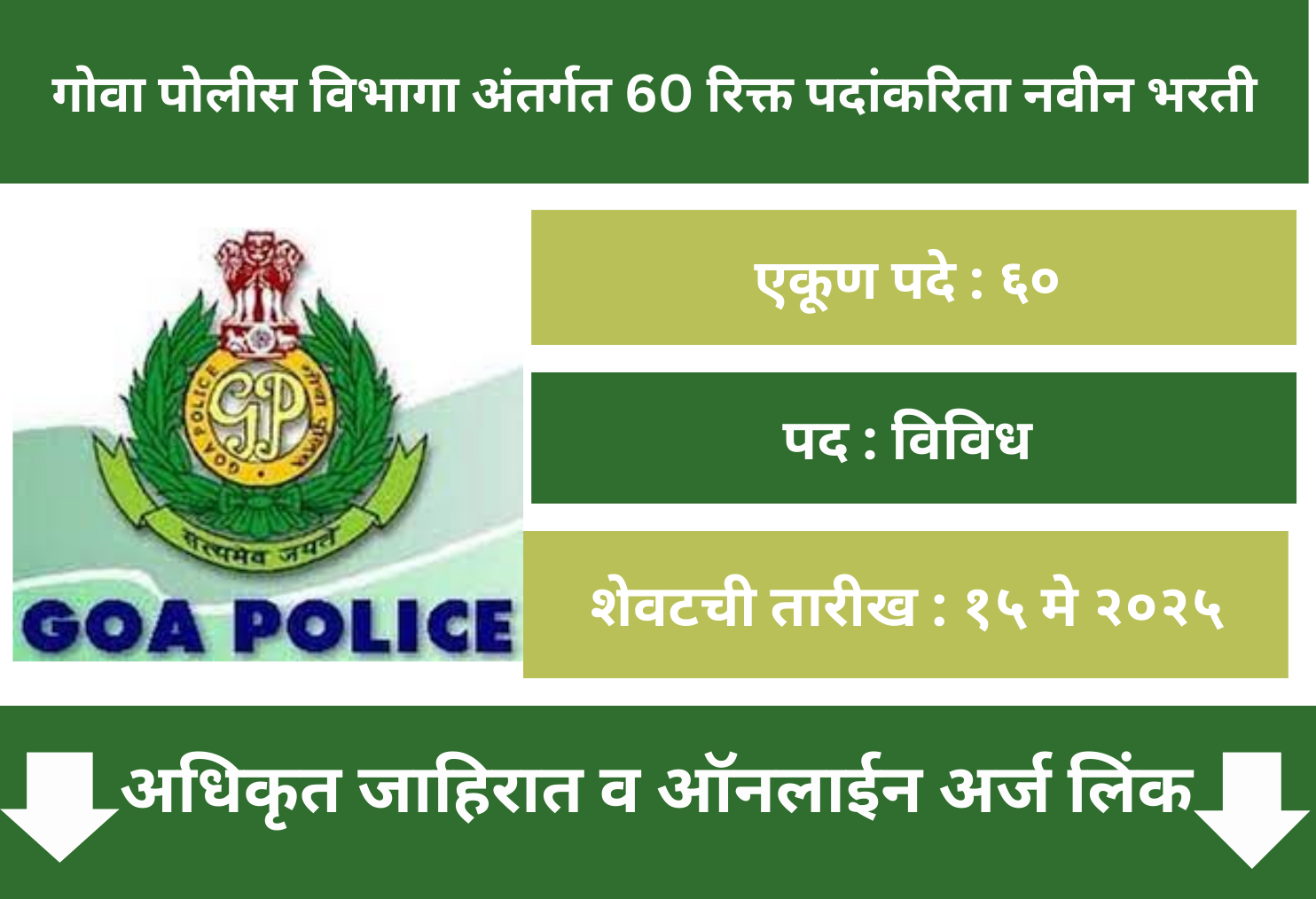 Goa Police Recruitment 2025