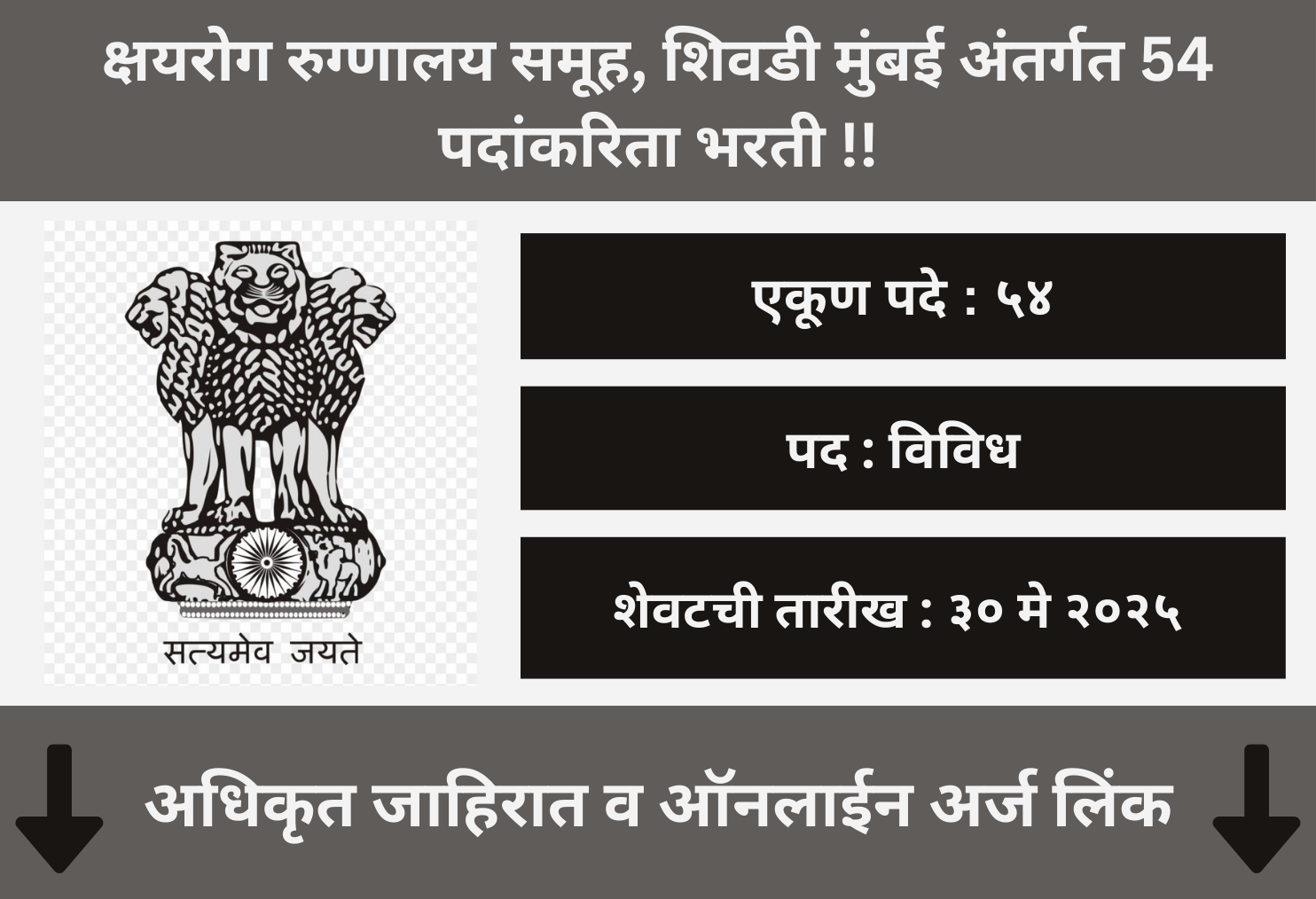TB Hospital Shivdi Mumbai Recruitment 2025