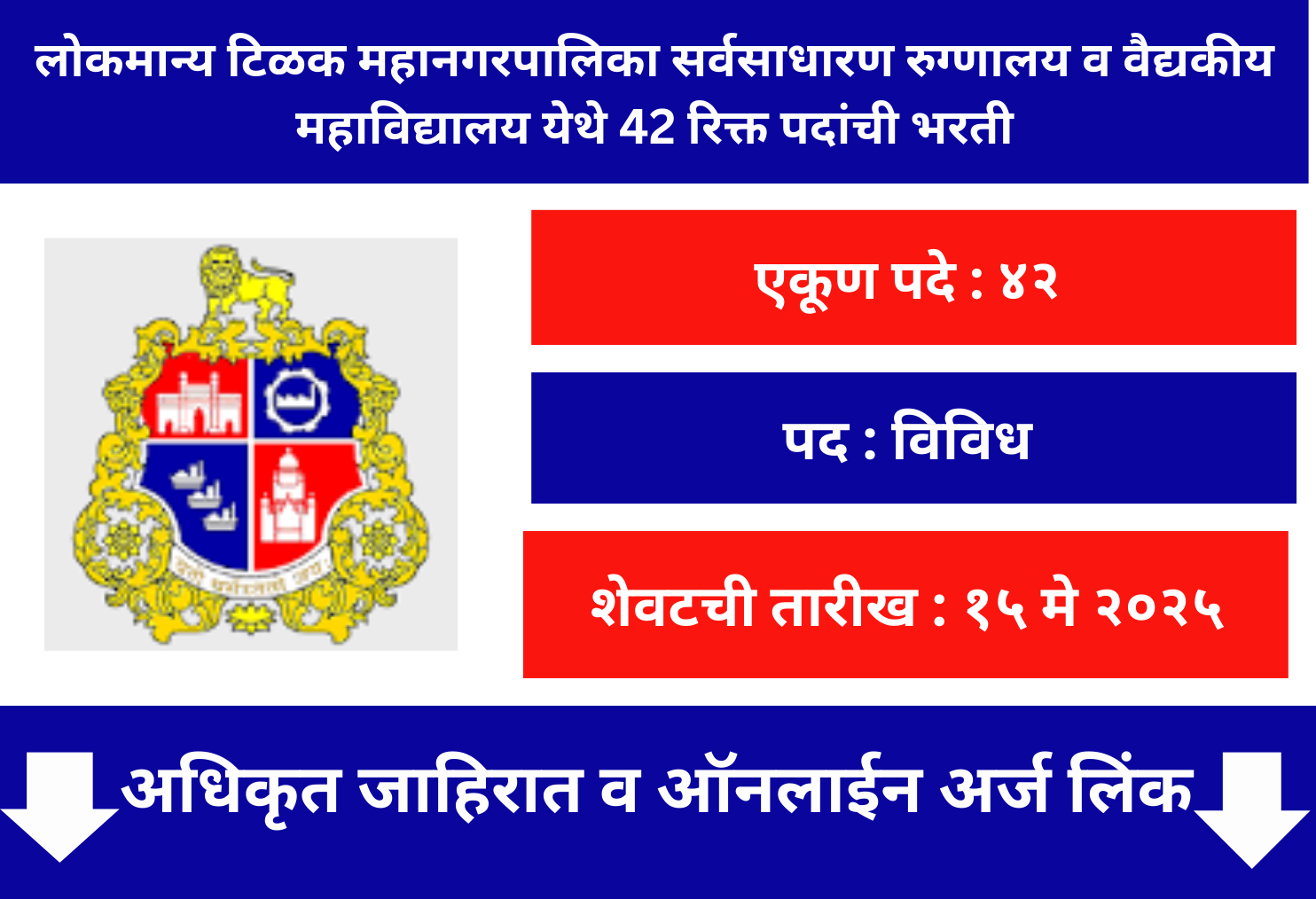  BMC Lokmanya Tilak Municipal General Hospital Recruitment 2025