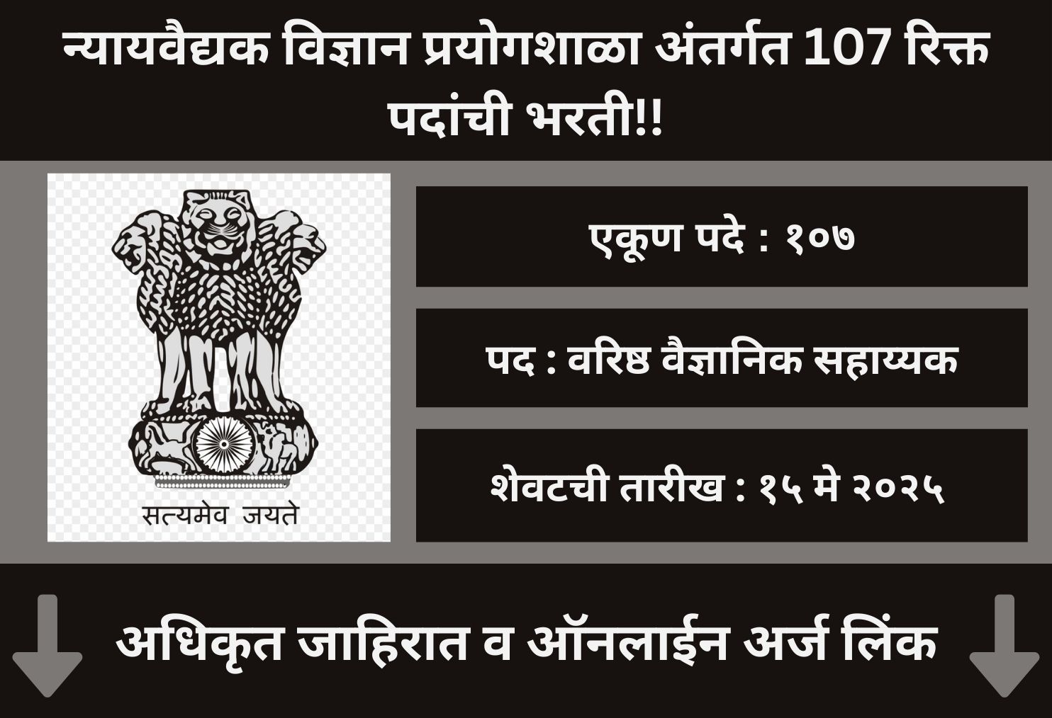 Forensic Science Laboratory Recruitment 2025