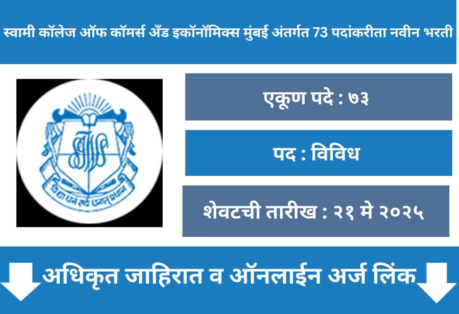 SIWS Mumbai Recruitment 2025