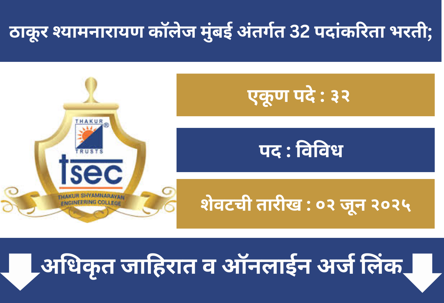 Thakur Shyamnarayan College Recruitment 2025