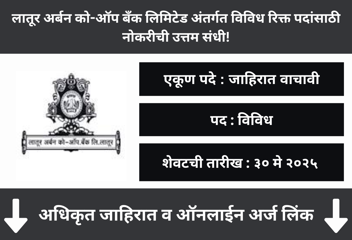 Latur Urban Co-op Bank Limited Recruitment 2025
