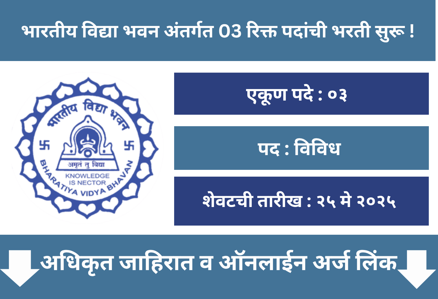  Bharatiya Vidya Bhavan Recruitment 2025 