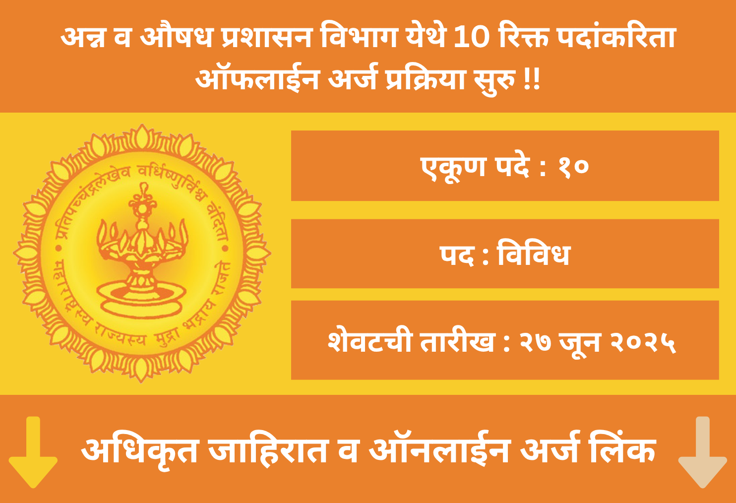 FDA Mumbai Recruitment 2025