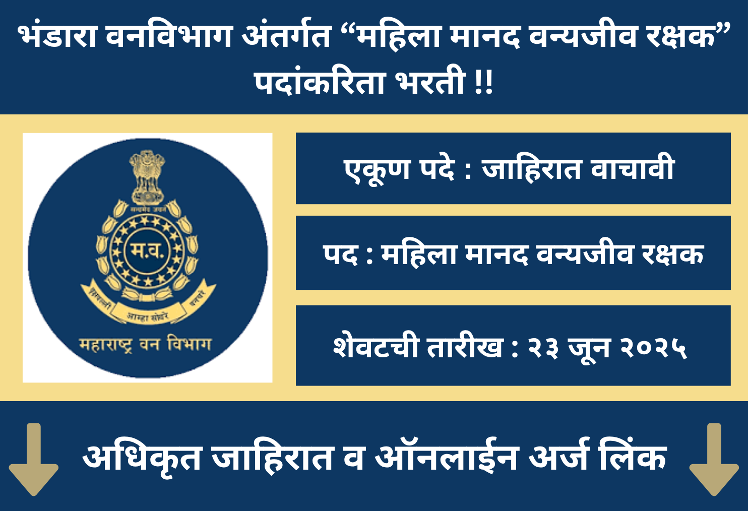 Van Vibhag Bhandara Recruitment 2025