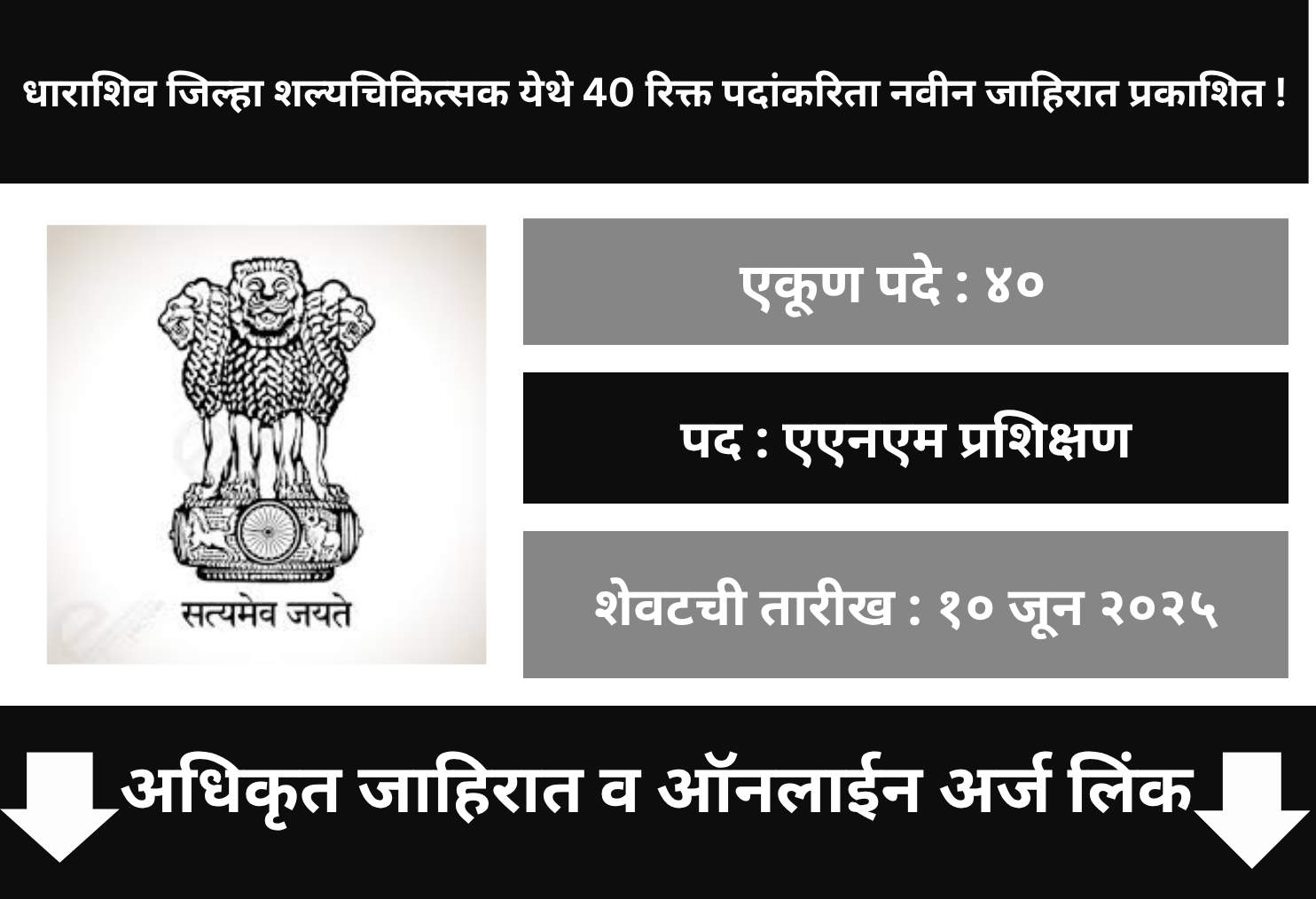 District Hospital Osmanabad Recruitment 2025