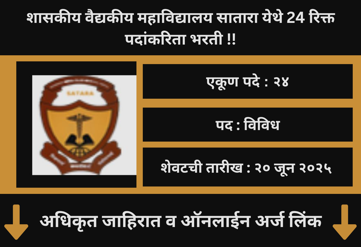 GMC Satara Recruitment 2025