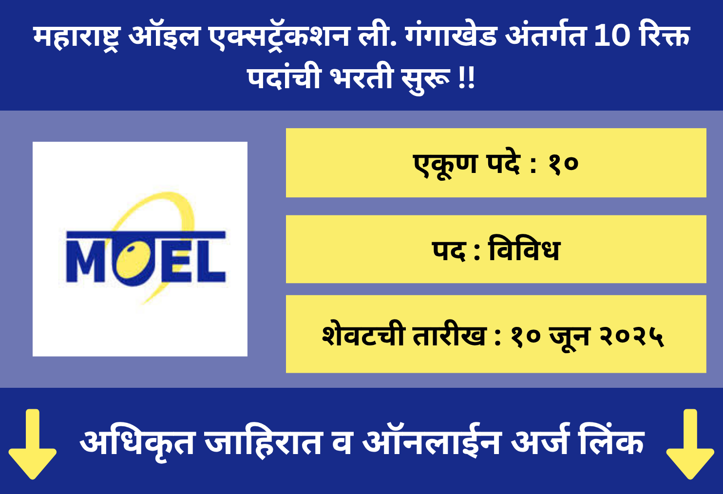 Maharashtra Oil Extraction Ltd. Gangakhed Recruitment 2025