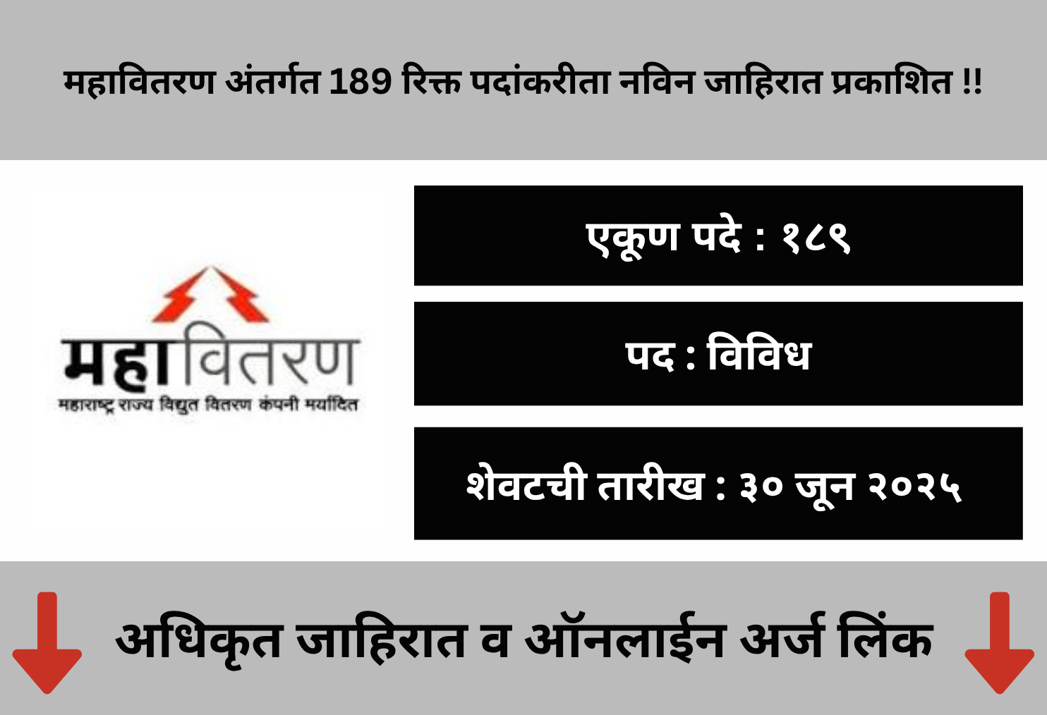 Mahavitaran Chandrapur Online Application 2025