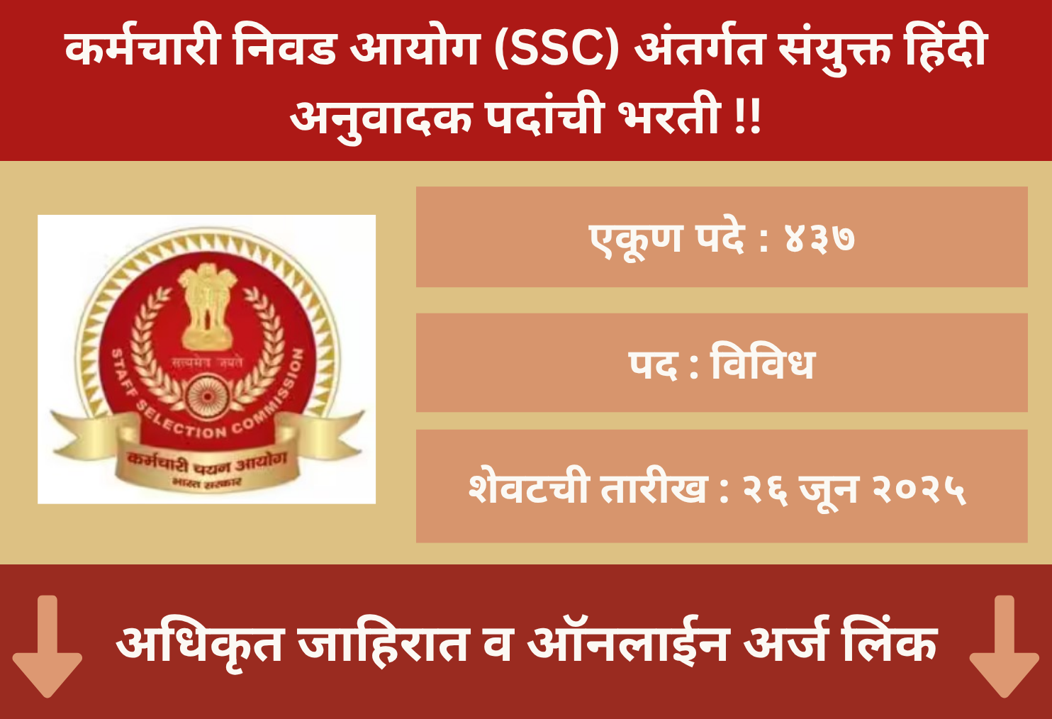 SSC Translator Bharti 2025