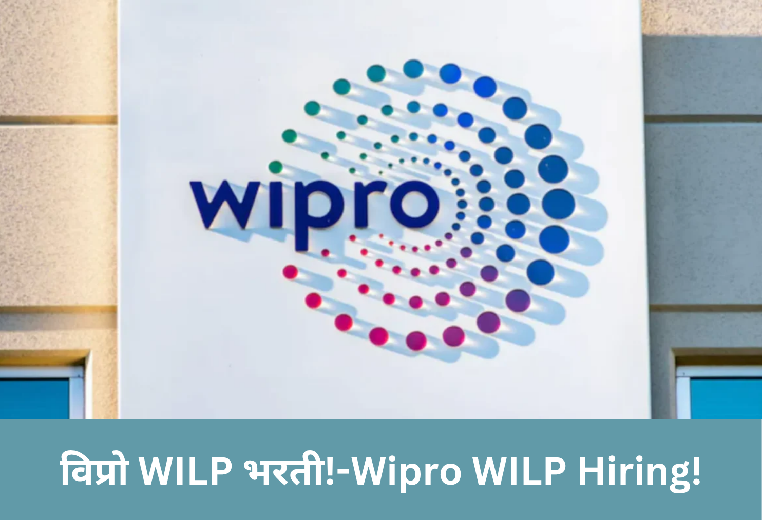 Wipro WILP Hiring!