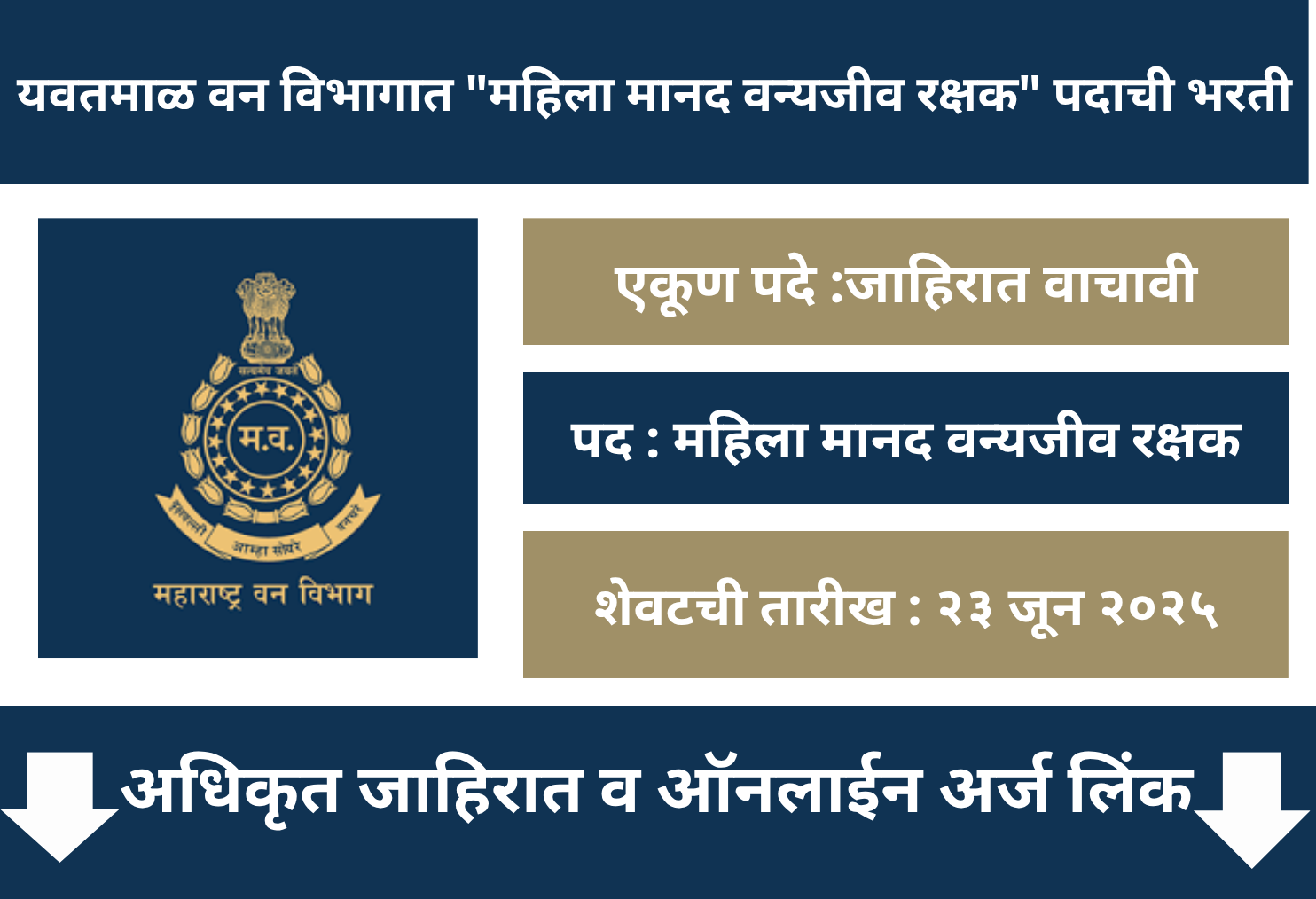  Mahaforest Yavatmal Recruitment 2025 